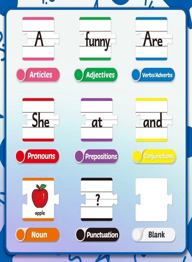 Aizweb Sentence Building Games,Sight Word Puzzles for Kids Kindergarten 1st 2nd Grade Classroom Must Haves,Montessori Phonics Reading Learning Games,Speech Therapy Special Education Toy for Teacher - Image 4